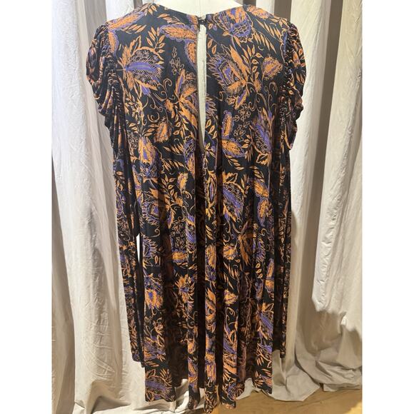 Free People Ruched Sleeve Babydoll Dress XL NWT - Picture 3 of 4